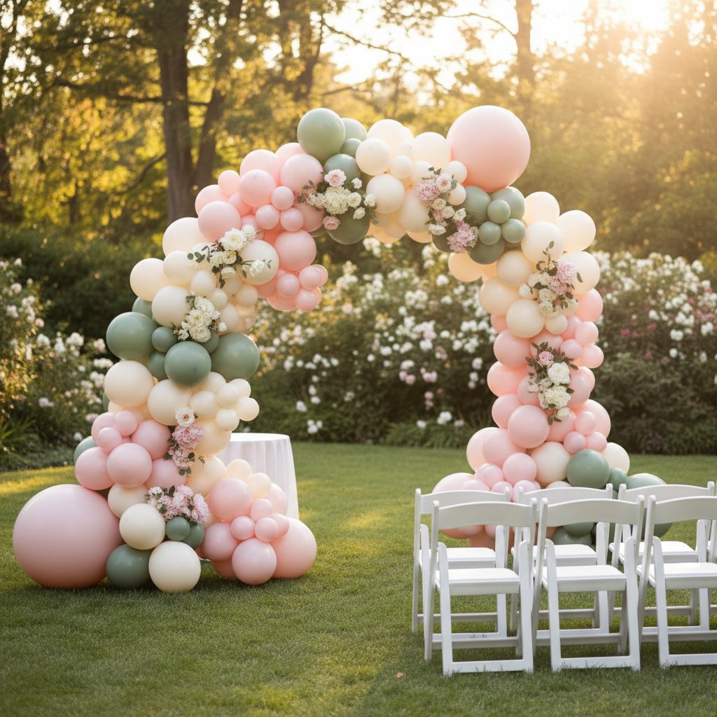 Garden Wedding Balloon Arch